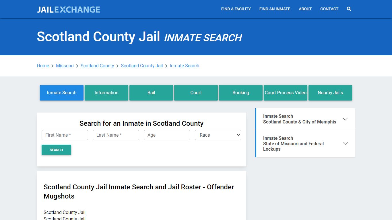 Scotland County Jail, MO Inmate Search: Roster & Mugshots