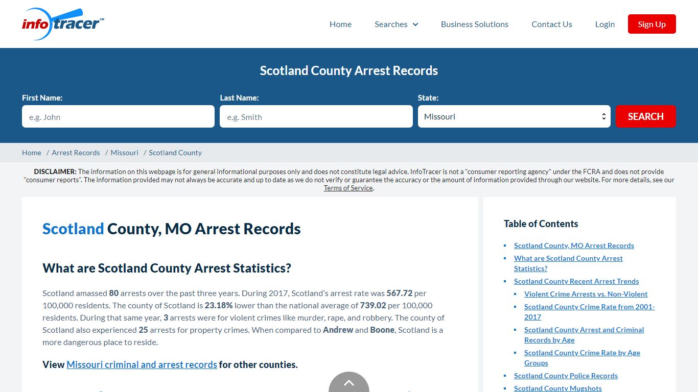 Scotland County, MO Arrests, Mugshots & Jail Records - InfoTracer