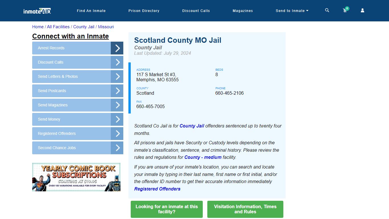 Scotland County MO Jail - Inmate Locator